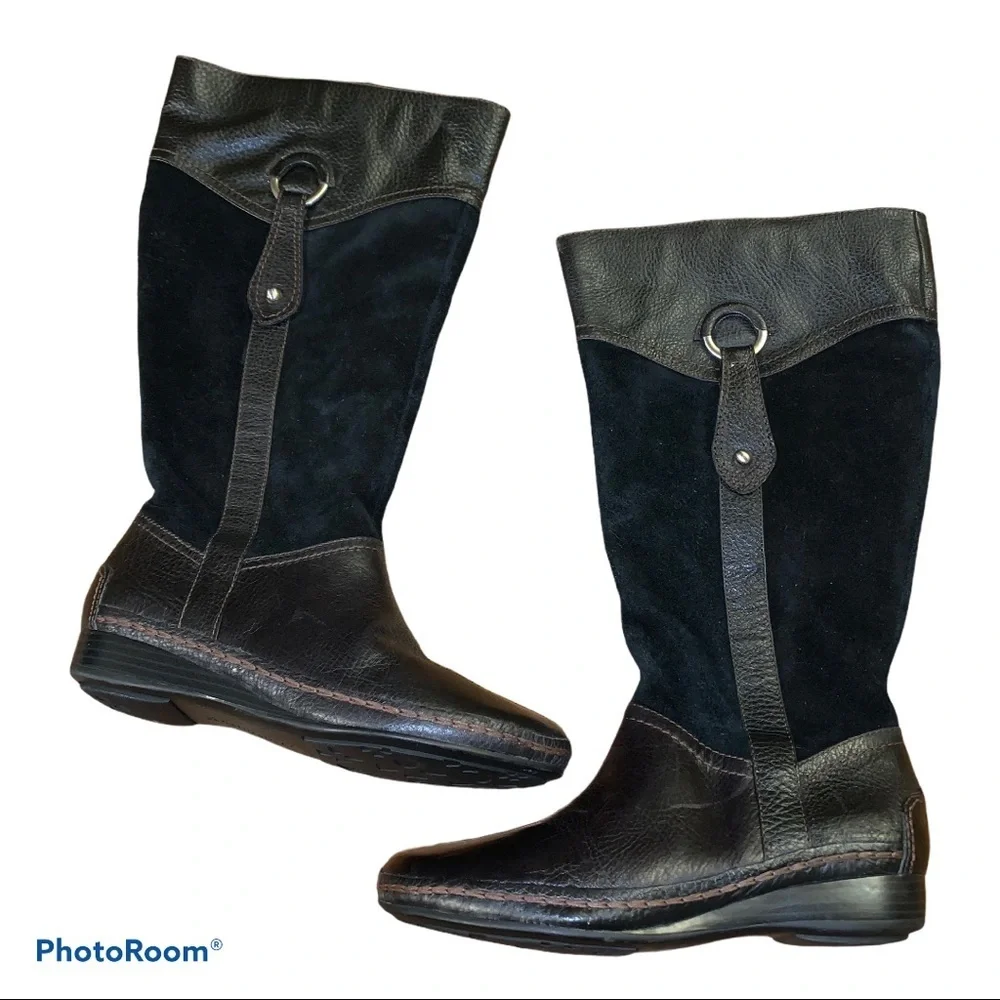 NWOT Naturalizer Causeway Black Leather Boots 6.5